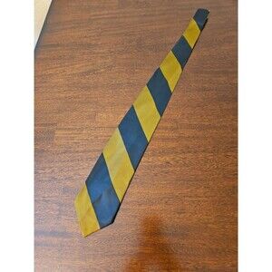 Chadwick Wembley Necktie Men's Short Black Bronze Chunky Bold Diagonal Stripes